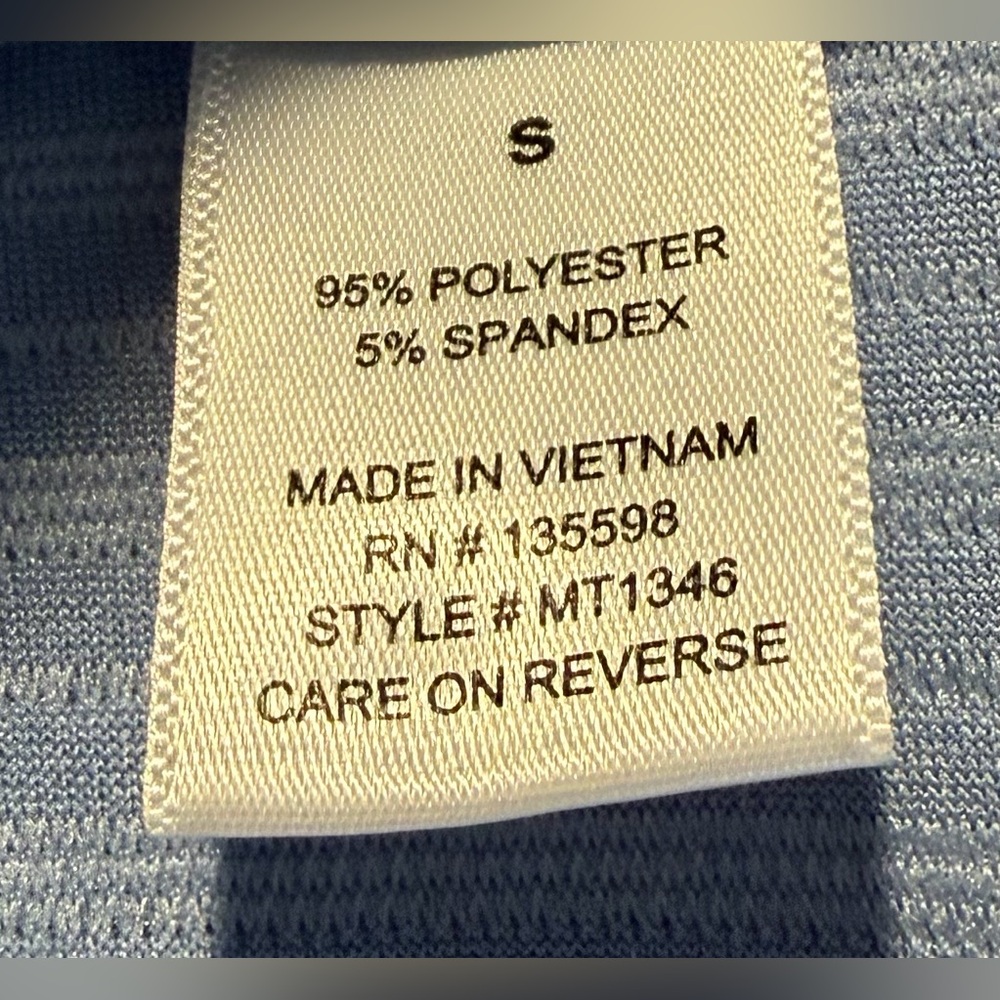 Light Blue Short Sleeve Classy Women's Top - Picture 5 of 5